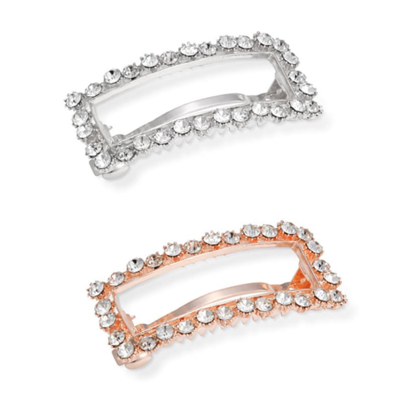 

ELLEHAIR Square Line Q Hairpin ELHP040 white