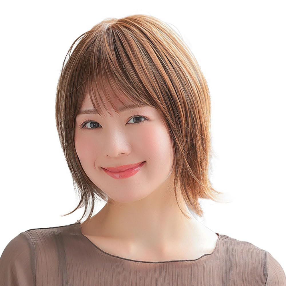 

Wig Bob Full Wig Venus Relax Short Bob Bob Wig Free Size Caramel Brown pw111CRB [AQUADOLL] CRB.