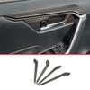 For Toyota RAV4 2019-2024 Matte Wood Grain Innner Door Armrest Strip Cover 4pcs