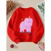 Kids Sweatshirt Round-neck Hoodie - Purple Elephant with Stars And Hat Machine Washable, Spring And Autumn, Sportswear And Casual Wear