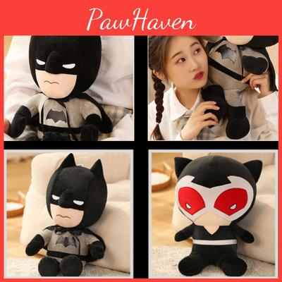 DC Batman Plüschtier Weiche Stoffpuppe Kinder Fans Geschenk Schwarz Rot Anime Fabrik