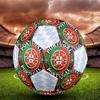 1 pz Bandiere Brasiliana e Portoghese Pallone da Calcio Calcio Taglia 5 Pallone da Calcetto Indoor alla Moda Colorato Gioco per il Cortile - Ottimo Regalo per gli Appassionati di Sport
