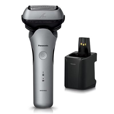 Barbeador Panasonic Lamb Dash Silver com limpador totalmente automático pode barbear mesmo durante o carregamento Masculino 3 lâminas ES-LT8P-S