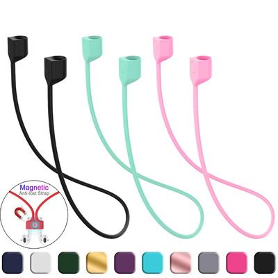 Soft Silicone Anti-Lost Magnetic Rope Earphones for Apple AirPods 2 1 3 Air Pods Pro Bluetooth Wireless Headphone Earbuds Strap