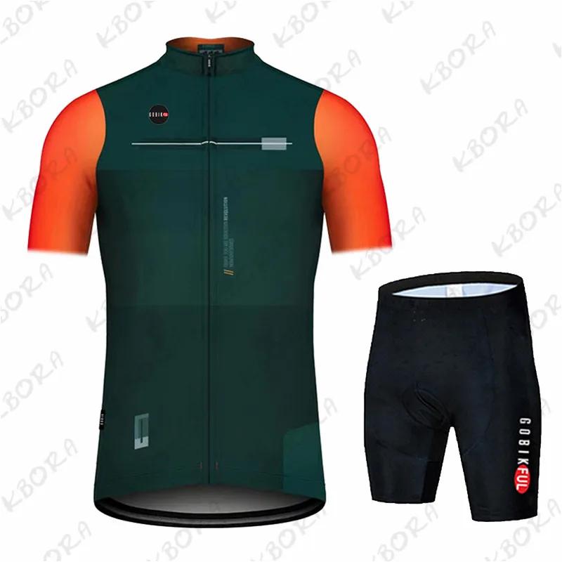 Gobik Men's  Short Sleeve Cycling Clothing Mtb Bike Uniforme Maillot Bicycle Ropa Ciclismo Hombre 2026 Summer Breathable Cycling Suit Set