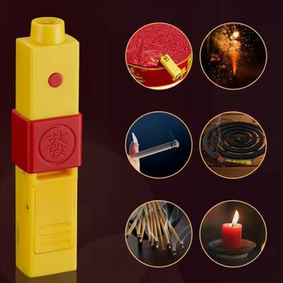 1/2 Piezas Encendedor de Control Remoto con Carga USB con Luces Distancia Efectiva de 10M Vela sin Llama Supervivencia Camping Cocina Dispositivo de Encendido Eléctrico