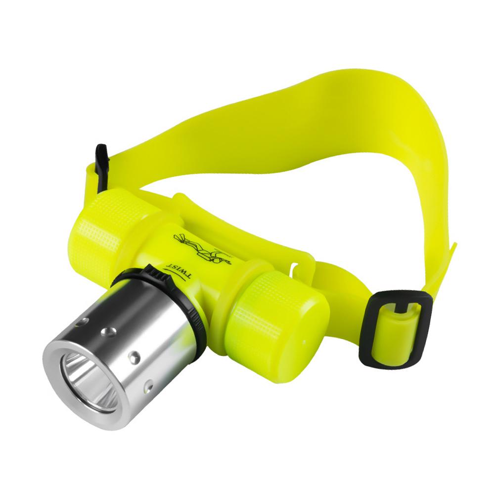 

Водонепроницаемый налобный фонарь для дайвинга с мощным магнитным переключателем, супер яркий фонарь T6 с креплением на голову и длительным сроком службы жёлтый