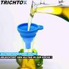 TRICHTOX Funnel Folding Funnel Filling Aid Foldable Blue [2 Pieces]