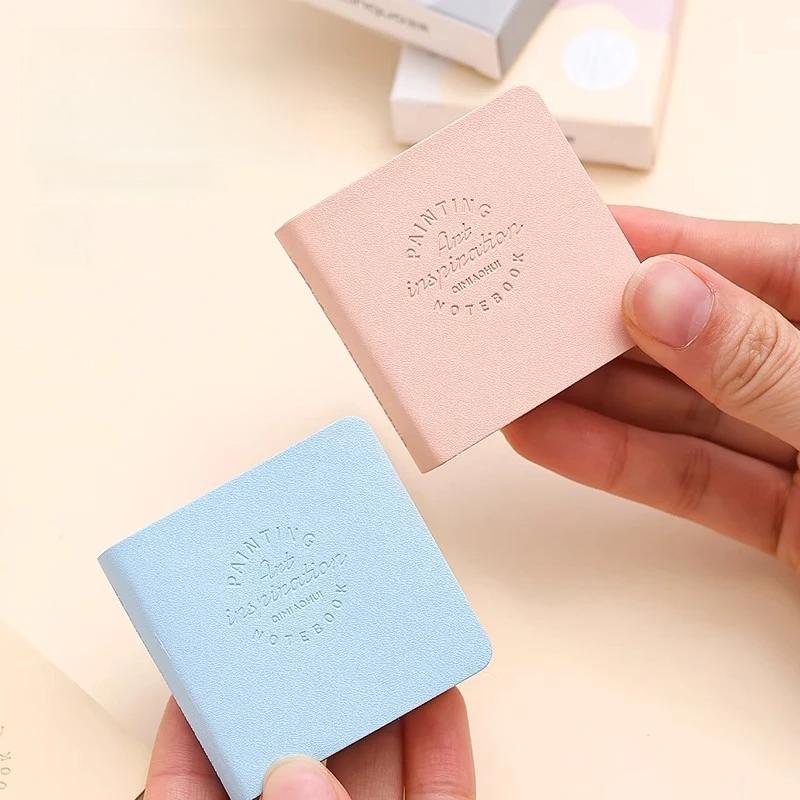 3pcs/set Colorful Mini Drawing Books Square Watercolor Sketchbook Thick Paper Drawing Books Study Art Art Supplies