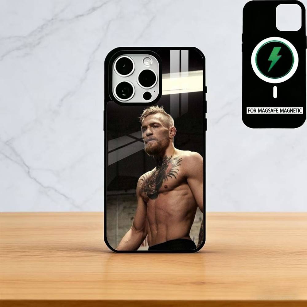 

Conor McGregor Boxing Phone Case For iPhone17,16,15,14,13,12,11 Plus,Pro Magnetic with Magsafe Wireless Charging iPhone14Plus