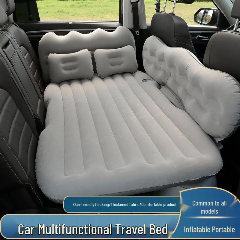 Inflatable Car Back Seat Mattress - Folding Travel Bed for Sedan