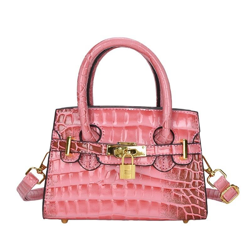 

Крокодиловый узор легкая роскошь высокое качество мягкая прочная модная изысканная легкая для поездок на работу на открытом воздухе пляжная сумка кроссбоди сумка на плечо розовый