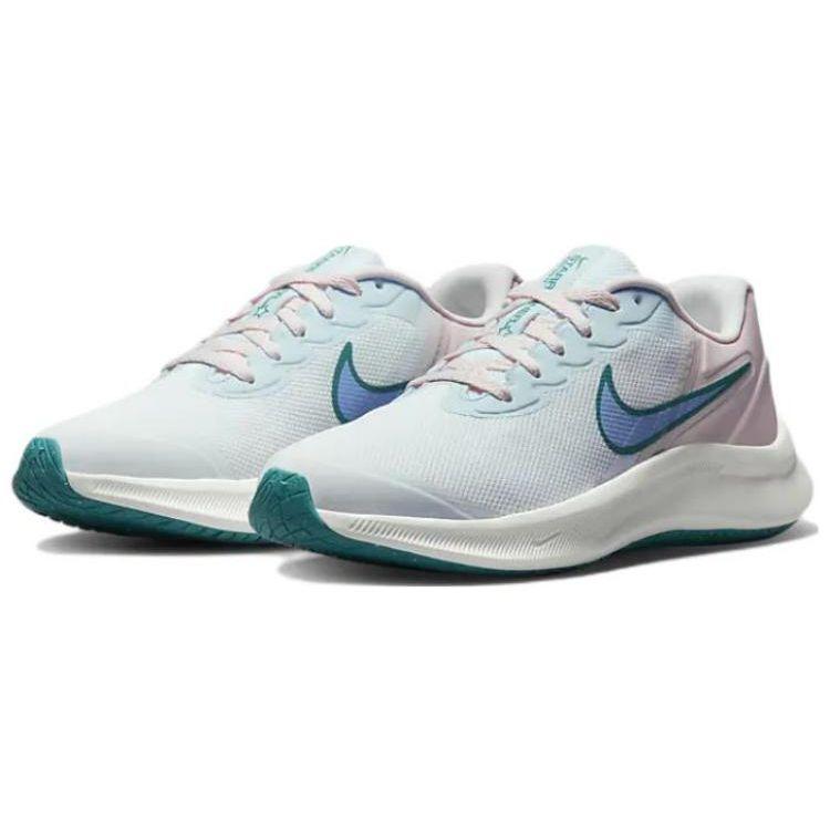 Nike Star Runner 3 GS Weiß Rosa Mineral Teal Kinder Sneaker Perlrosa Kobalt-Glück DA2776-102