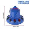 1Pcs 11 Holes Chicken Automatic Feeder Plastic Bird Feeding Bucket  for Chicken Pigeon Budgies