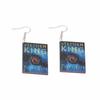 Fully Managed Environmentally Friendly Acrylic Earrings, Personalized Halloween Book-Shaped Earrings, Earrings.
