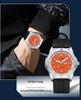 Ofns Brand Men's Quartz Watch - Waterproof with Dual Calendar & Simple Bar Markers