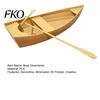Minimalist Ornament 3D Printed Boat Figurine, Stable Ornaments with Paddle, Desktop Decoration Base Miniature for Home Office Display Creative