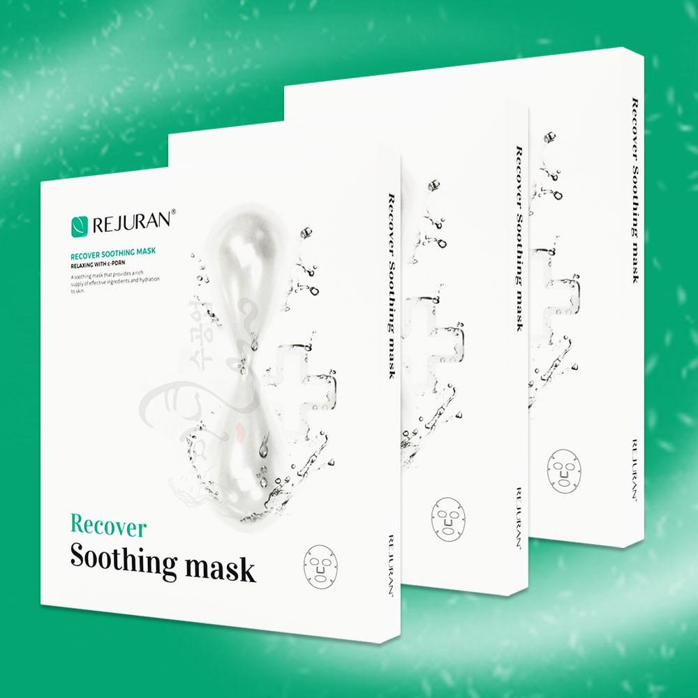 

[Beauty Handcraft] Маска Rejuran Mask Pack Rejuran Recover Успокаивающая маска для дерматологии Регенеративный лазерный уход после процедуры, 3 шт.