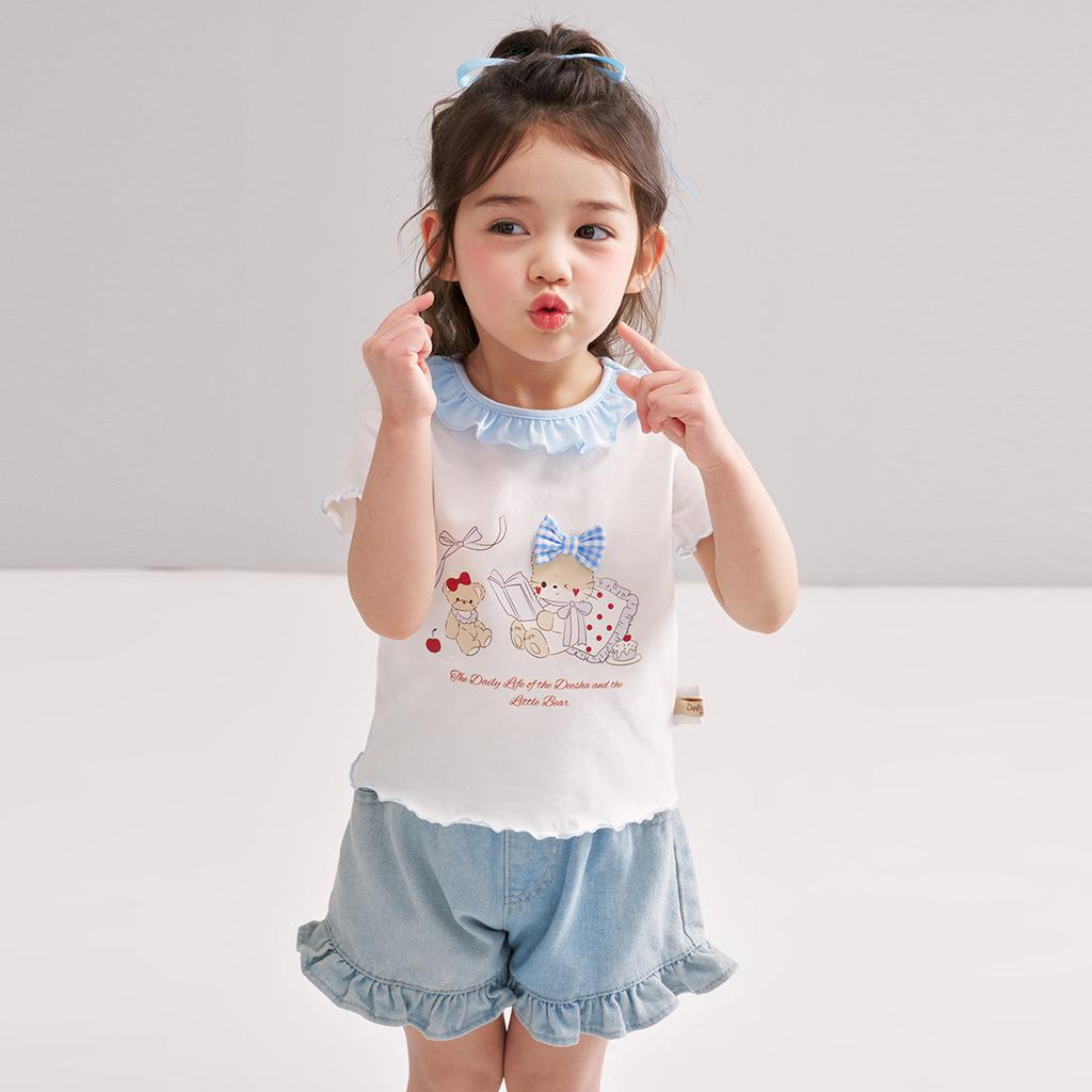 Girls' T-shirt Short Sleeve Summer Dress