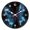 11-Inch hot-selling wood grain new silent wall clock without punching, living room bedroom creative wall-mounted retro clock