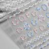 Embossed Garden Series Nail Stickers DIY Creative Decoration