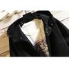 Long Plus Sizes [OKJCON] Men's Jacket, Autumn, Casual, Business, Hooded, Windproof, Stylish, (JP, Alphabet, M, Khaki)