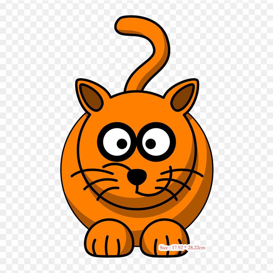 Cartoon Cat Art Iron On Heat Transfer Printing Vinyl Patches Sticker for Clothes DIY Appliques Washable Patches