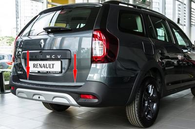 Krawędź pnia (Stal nierdzewna) Carmos - Turecka stal dla Dacia Logan MCV 2013-2020
