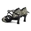 High Heel Latein Tanzschuhe Erwachsene Damen Weichsohle Tango Salsa Ballsaal Gesellschaftstanzschuhe Absatz 7cm