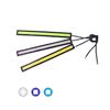 3 Pieces Aluminium Car Day Light COB Detachable Replacement Modified Stylish Heats Insulation Self-adhesive Lamp Part