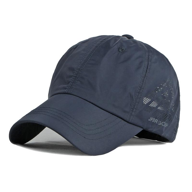 Summer Breathable Caps Quick Dry Baseball Cap Men Women Sports Golf Fishing Sun Visor Hat Solid Color Snapback Caps