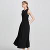 Women's Knitted Splicing Sleeveless Midi Dress