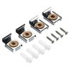 4pcs Glass Clamp Glass Clamp Mirror Frameless Zinc Alloy Garden Glass Hardware Heavy Duty Heavy Duty Home Décor