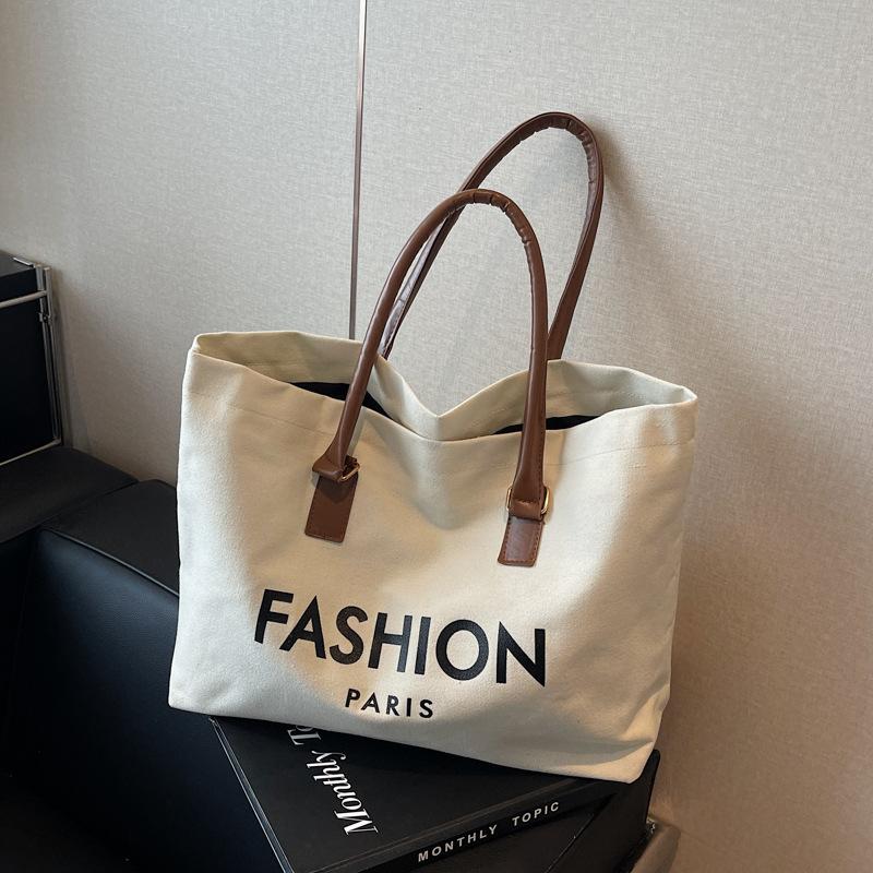 

Холщовая сумка-мессенджер для通勤 для женщин, большая вместимость, 2025, новая, осень-зима, универсальная, повседневная, на плечо, простая сумка-тоут