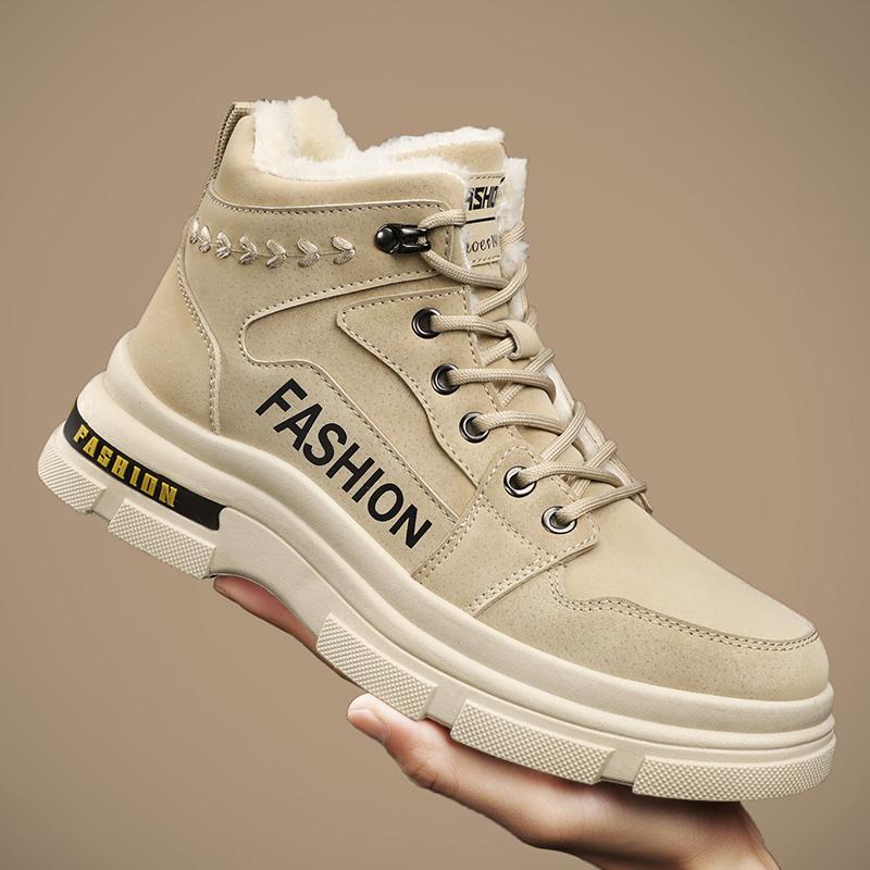 Pánské Absorpce otřesů Protiskluzové a odolné proti opotřebení Střední Móda Outdoor Bavlna Boty Martin Boty Běžné Pánské Boty Sněhule