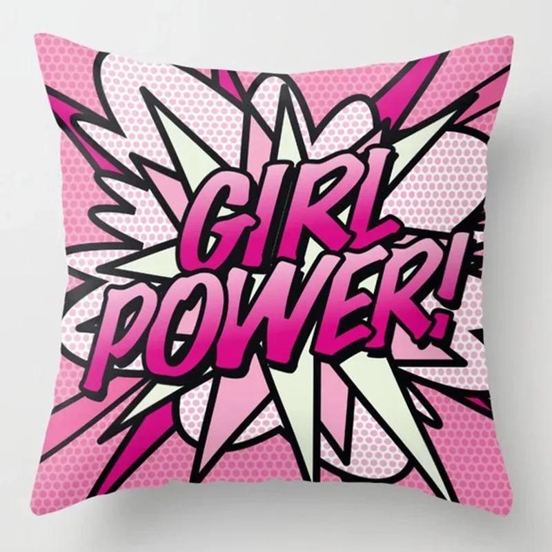 Cartoon Buchstaben Graffiti Kissenbezug Zuhause Schlafzimmer Wohnzimmer Sofa Kissenbezug Mietdekoration Dekorative Kissenbezug