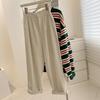 Women's Autumn and Winter Plus Size Corduroy Trousers Warm Tall Waisted Thin Loose Casual Corduroy Wide Legged Straight Trousers