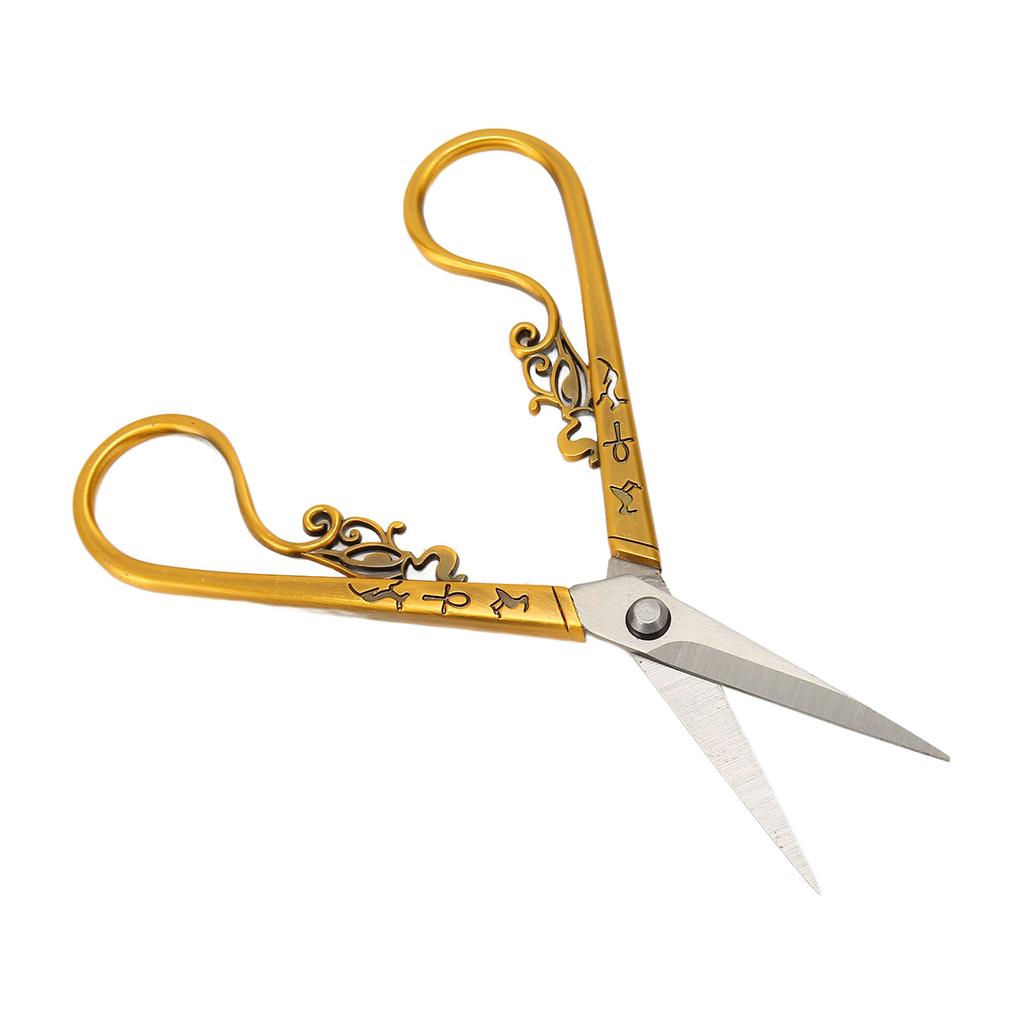 Embroidery Sewing Scissor Vintage Scissor Portable Stainless Steel Retro Scissors for Needlework Crochet