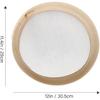Amosfun Household Flour Sifter Wooden Mesh Flour Strainer 60 Mesh Round Sifter for Baking Cake Bread, 11 Inch Diamater