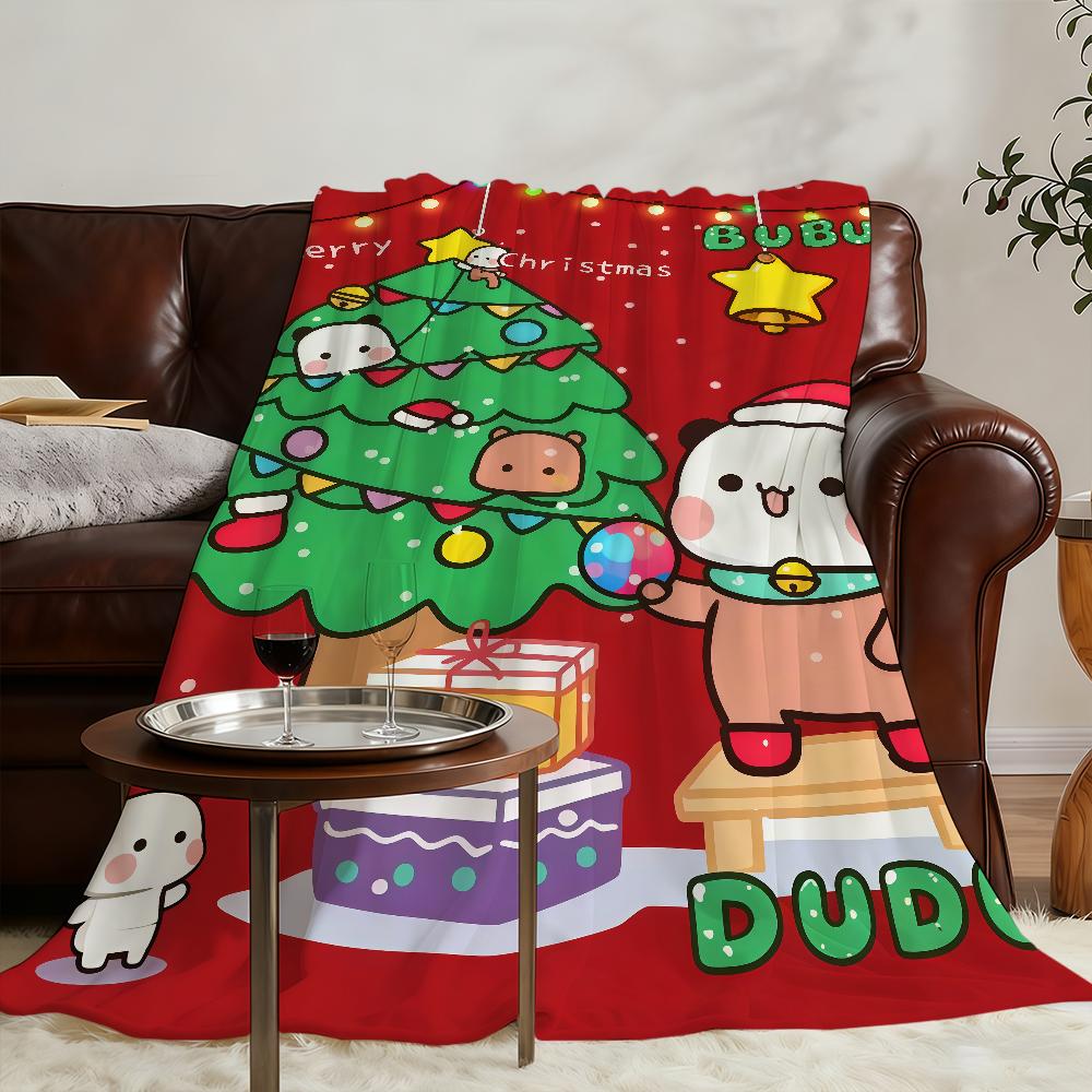 Bubu Dudu Paar Frohe Weihnachten Decke Weich Warm Flauschig Überwurf Super Kinderspielzeug Bett Sofa Auto Kinderbett