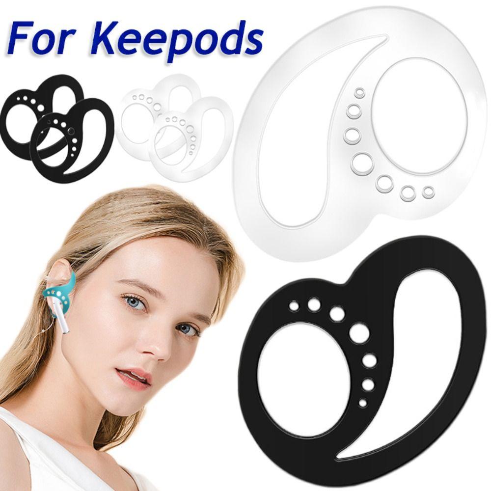 2pcs Silicone Earphone Protective Clip Prevent Falling Off Keepods Keeps Running