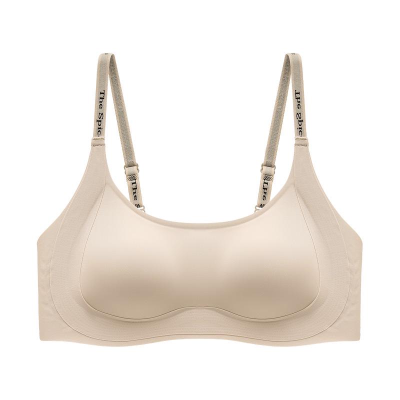

Cross-border Anti-Sagging Bra for Women: Small Bust Lift, Side Support, Comfy Fixed Cups, Beautiful Back, Letter Straps M (Recommended for 80-105 jin)