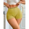 Pantaloncini Sportivi in Maglia con Lettere d'Amore a Vita Alta da Donna Europei e Americani