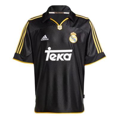 Maillot Extérieur Real Madrid 99/00 Noir Homme Hauts JW1992