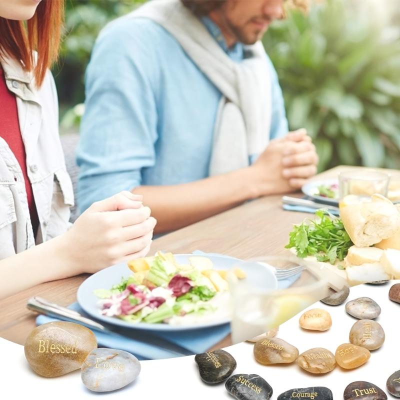 10pz Pietre Ispirazionali Affermazioni Positive Come Libertà Salute Amore Famiglia Successo Amico Coraggio Gratitudine Speranza Decorazione Casa