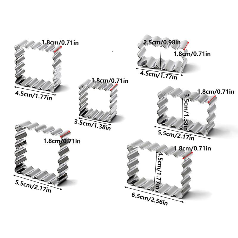 3Pcs Mini Cookie Cutter Set Stainless Steel Sugar Biscuit Veggie Cutters Diy Cookie Fondant Cake Pastry Dough Mold Baking Tool
