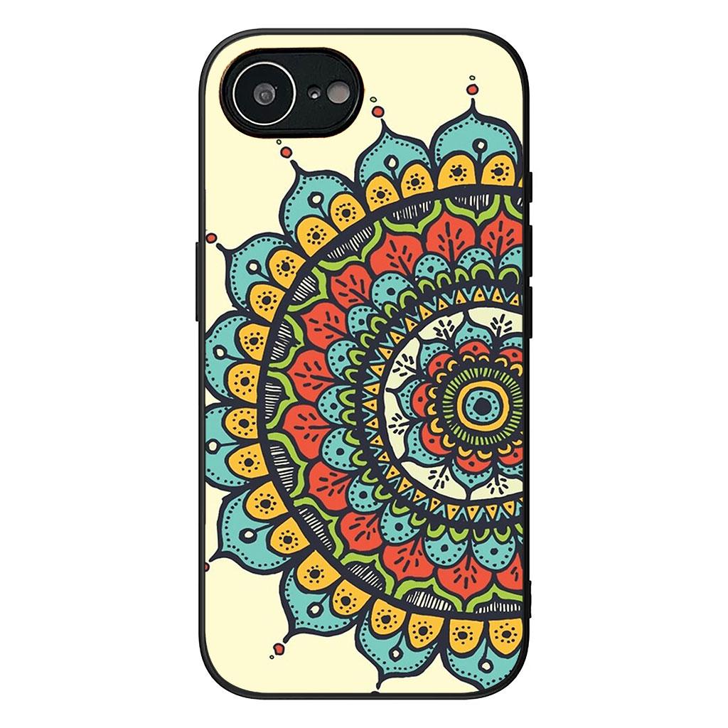 

Cover for Apple iPhone 16 15 14 Plus 13 12 Mini 17 Pro Max + ProMax 16E Air 16+ 15+ Case Floral Paisley Mandala Texture Flower iPhone 12