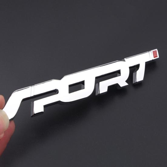 SPORT Emblem Kofferraum 3D Metall Kotflügel Abzeichen Fahrzeug Auto Aufkleber Aufkleber Dekoration
