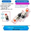 Small Round 2-Pin Momentary Power Switch PBS-110, Self-Resetting, Self-Locking, Copper Pins, 7MM