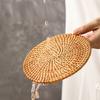 1Pc Rattan Partition Anti-scalding Mat, Dining Table Mat, Bowl Mat, Plate Mat, Thermal Insulation Mat, Teapot Mat, Coaster Holder
